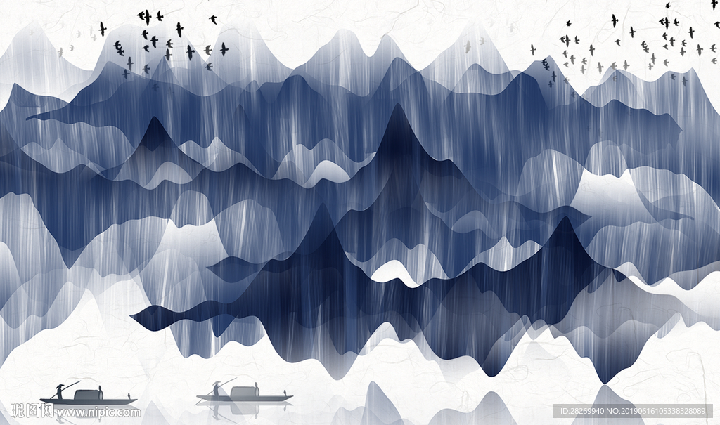 水墨山水画