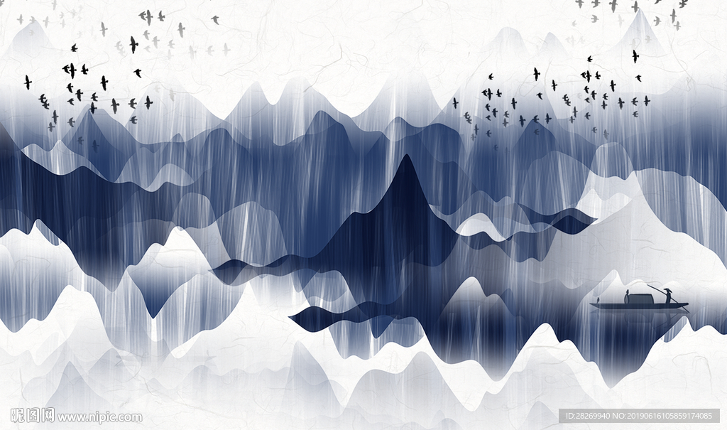 水墨山水画