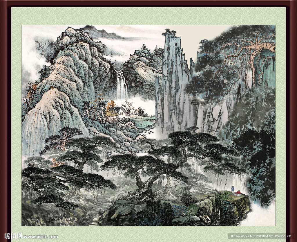 巨幅山水画