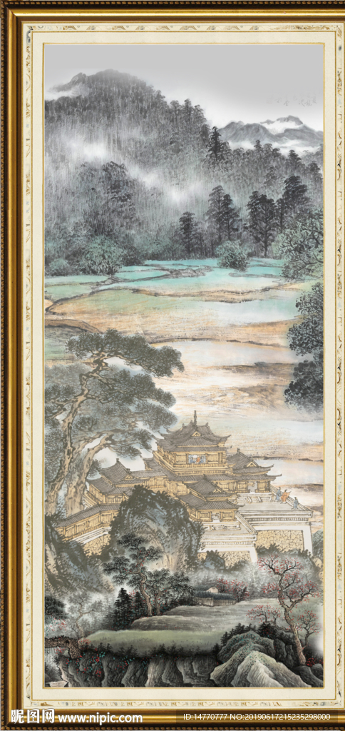 巨幅山水画