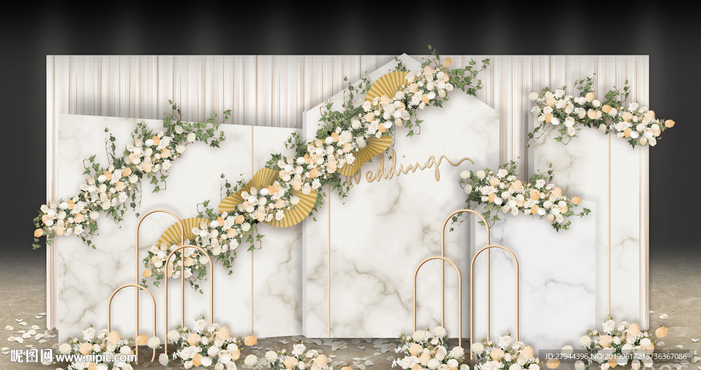 大理石婚礼迎宾区