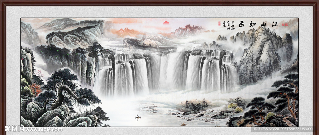 巨幅山水画