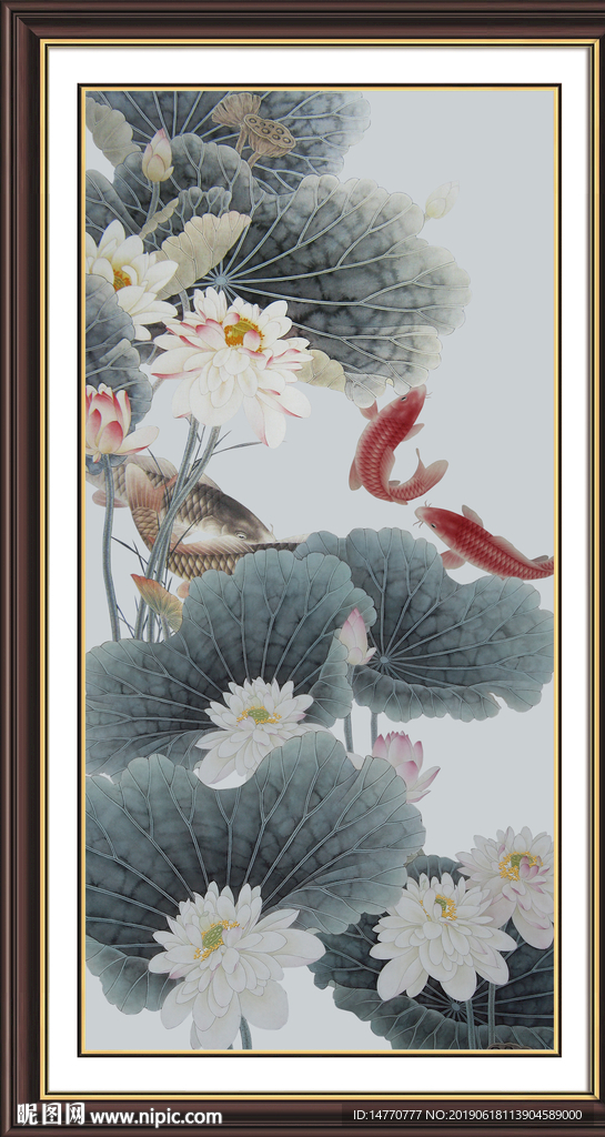 国画荷花