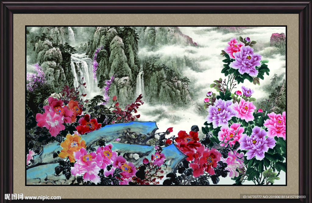 国画牡丹