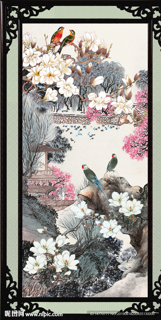玄关山水画