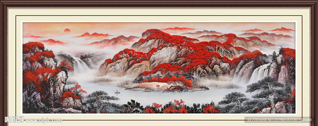 鸿运当头国画