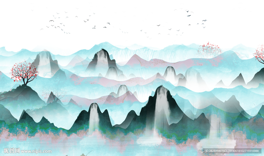 新中式背景
