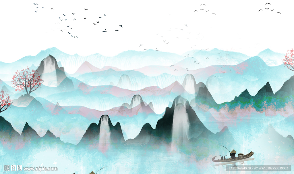 新中式背景