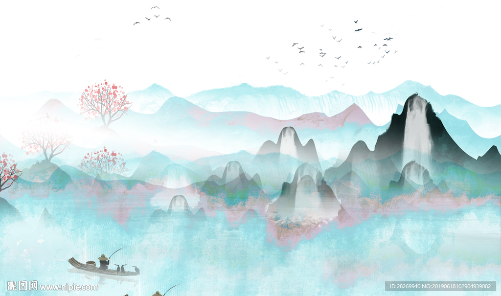 新中式背景
