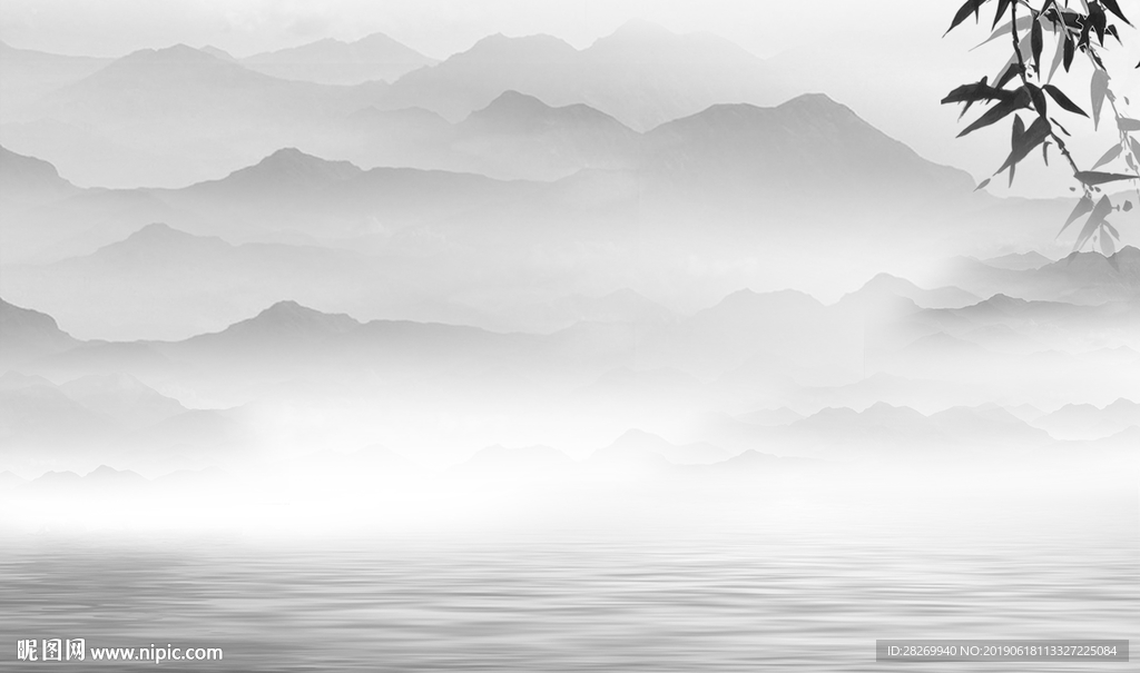 山水壁画