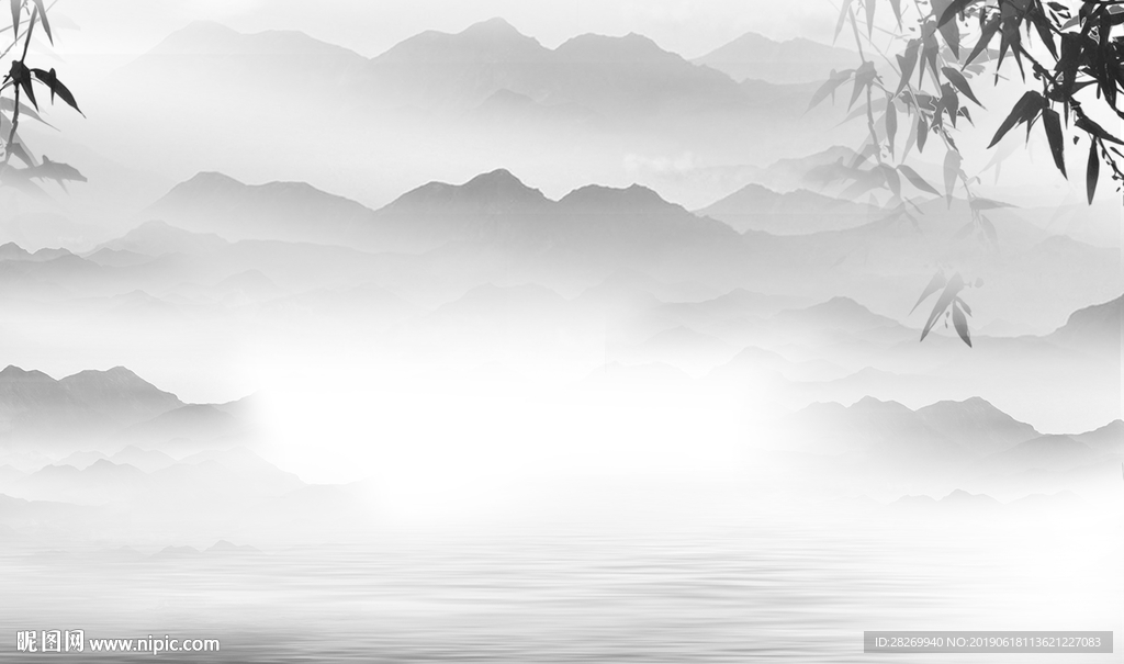 山水壁画