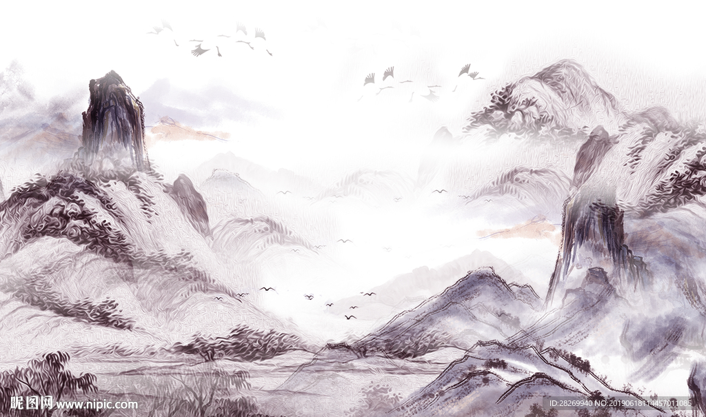 山水壁画