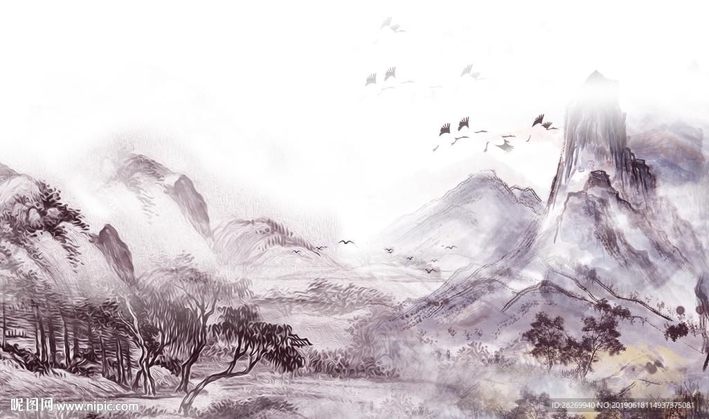 山水壁画
