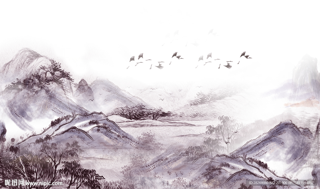 山水壁画