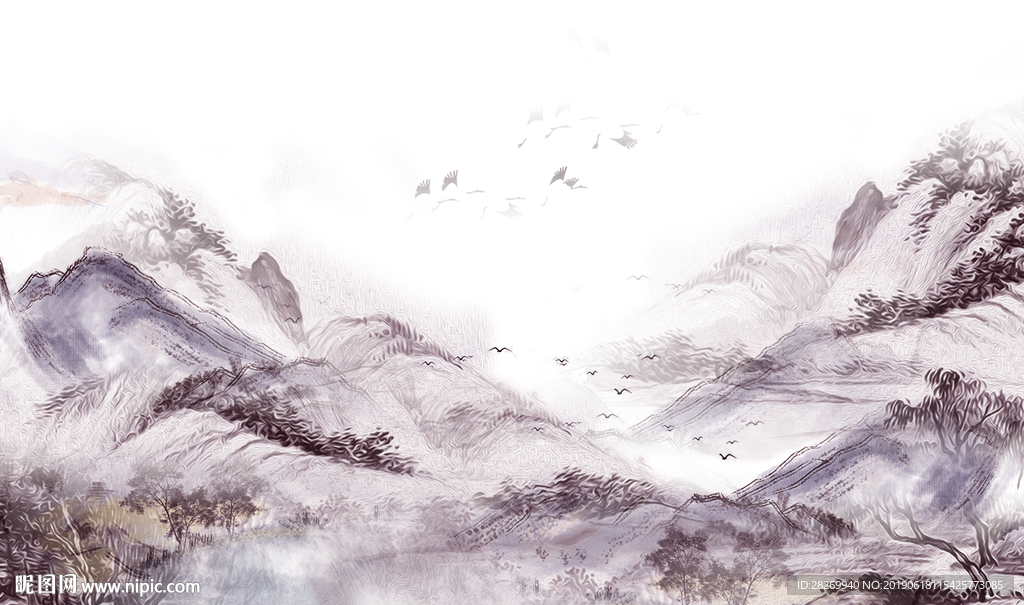 山水壁画