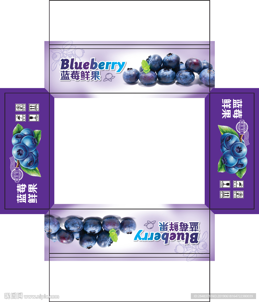 蓝莓鲜果箱平面图