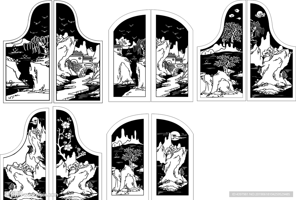 山水矢量图