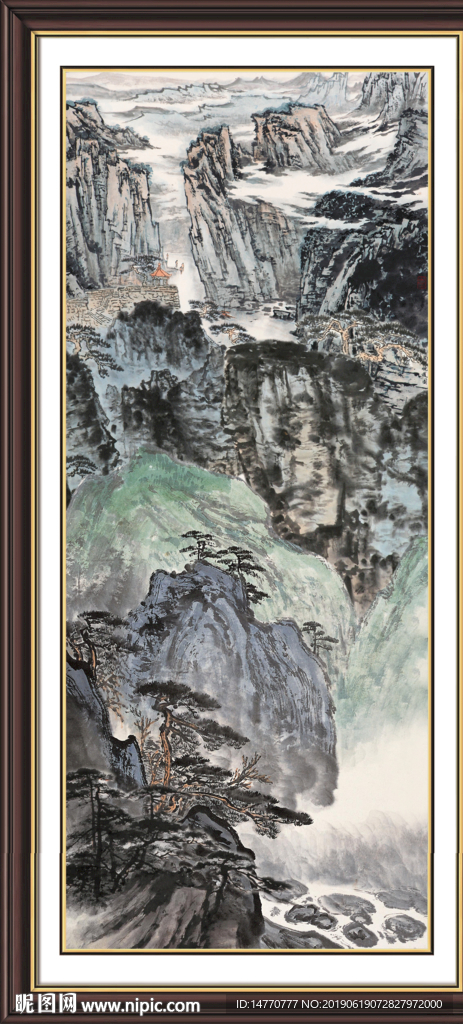 巨幅山水画
