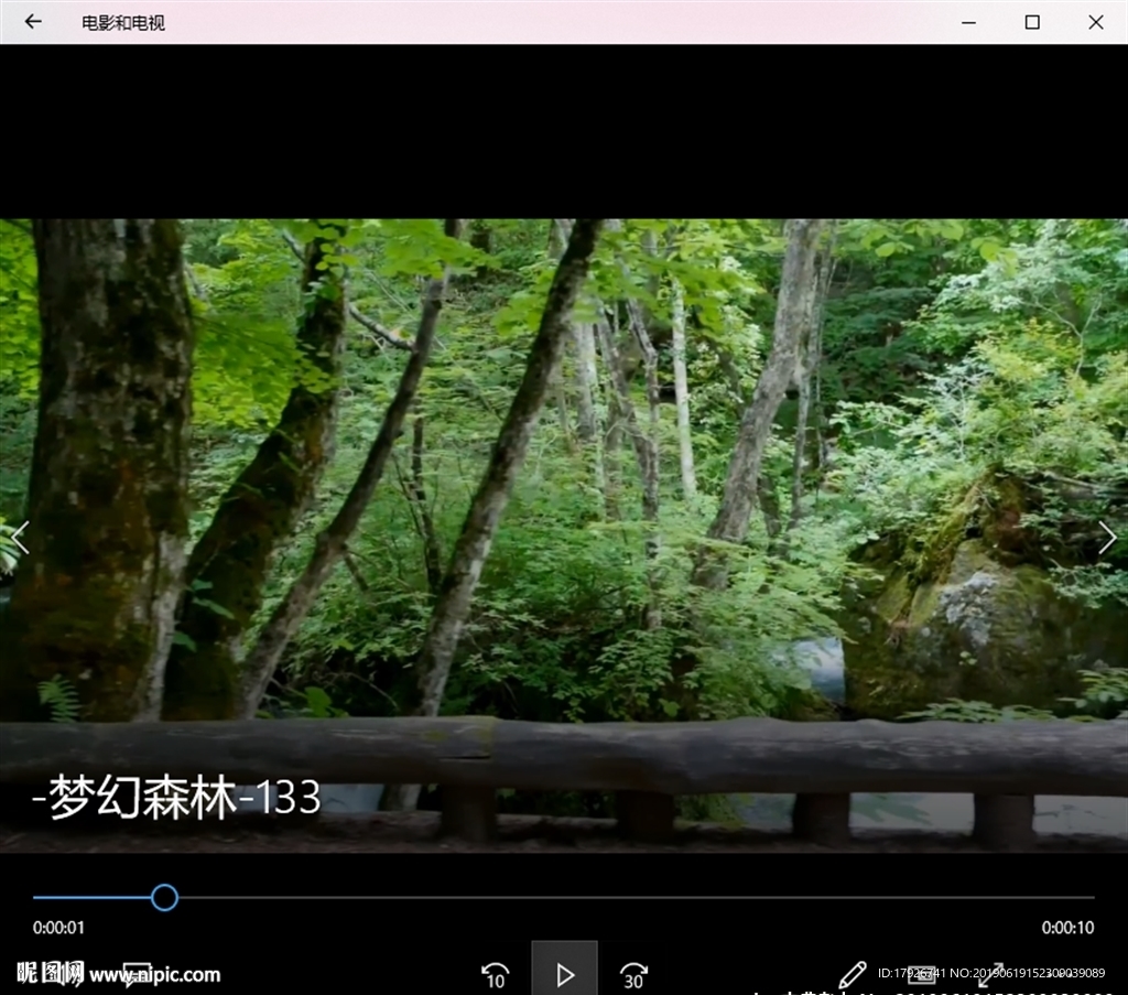 森林溪水