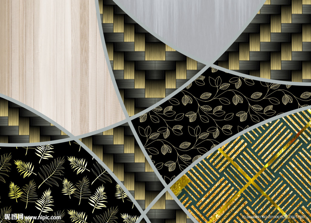 北欧地毯地画地砖设计