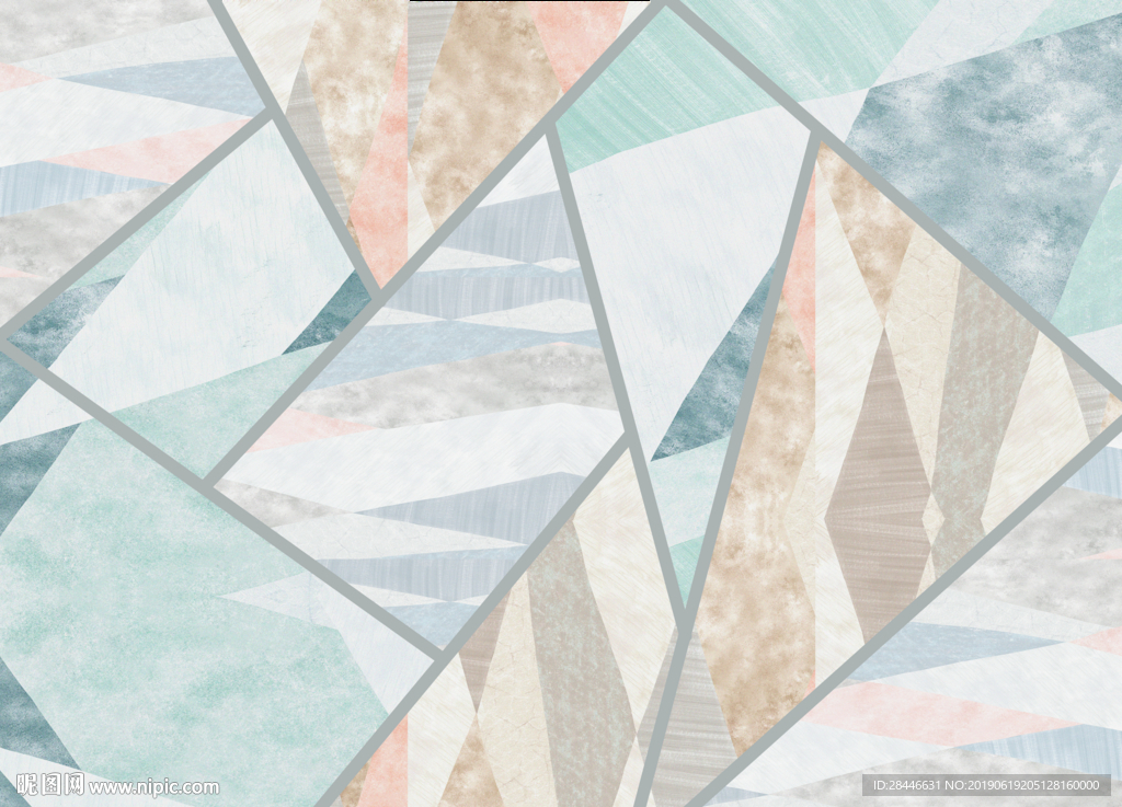 北欧地毯地画地砖设计