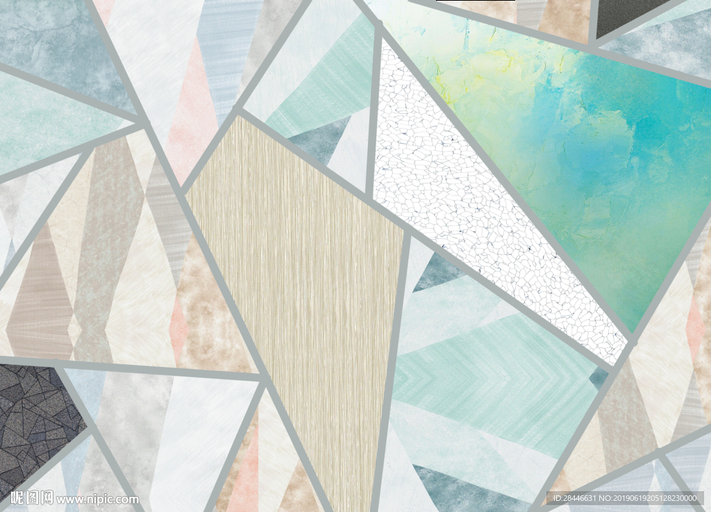 北欧地毯地画地砖设计