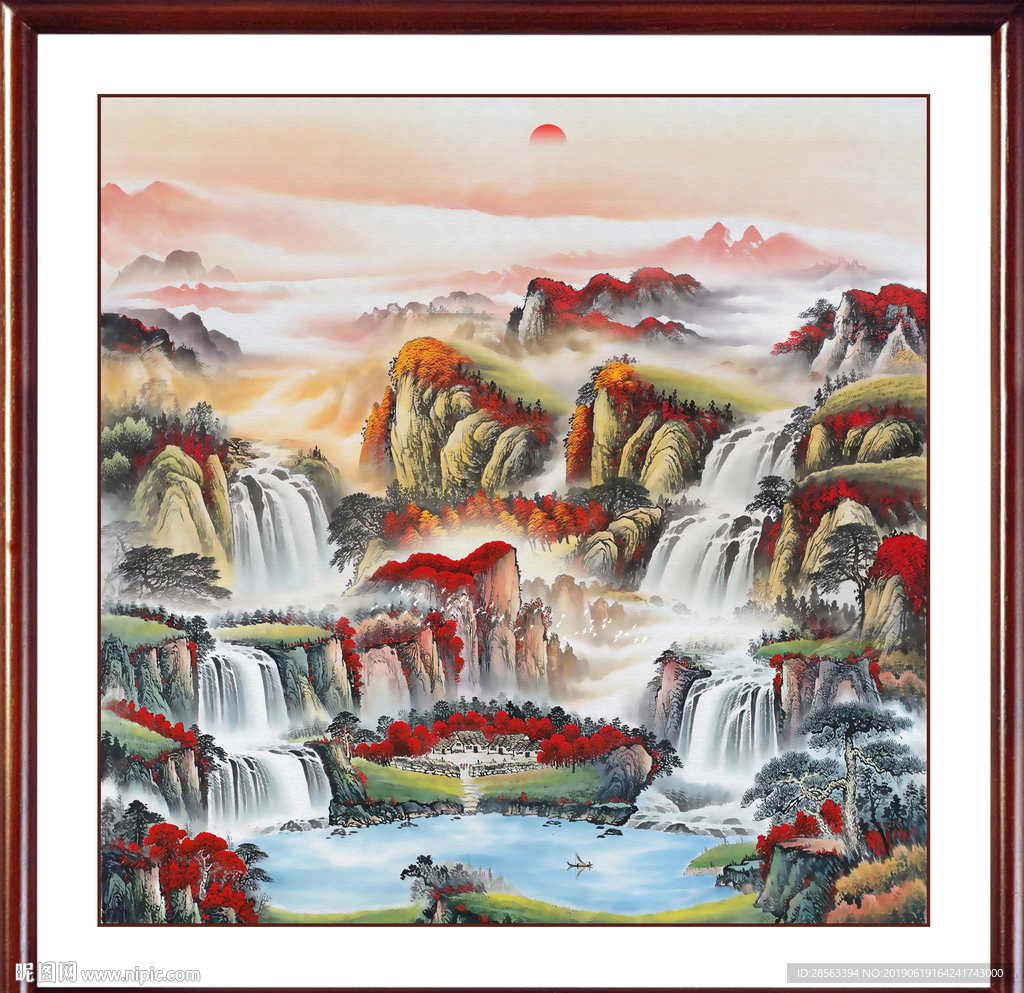 鸿运当头国画