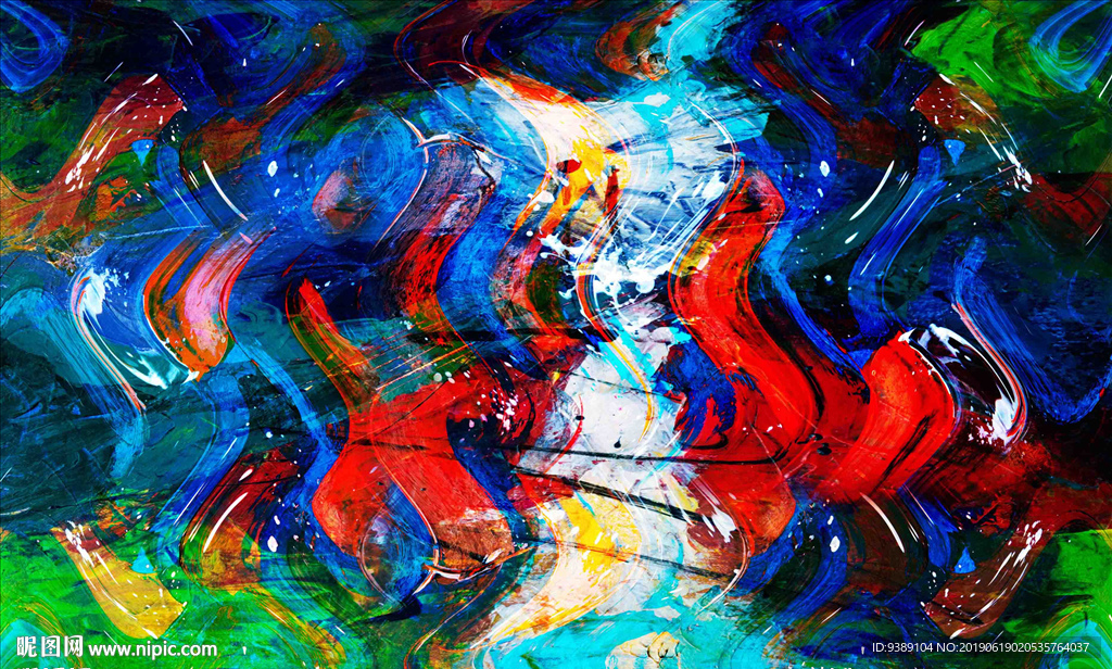 抽象油画