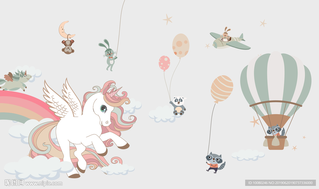 壁画壁纸 儿童房