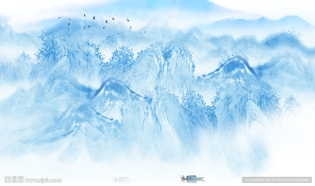 山水壁画