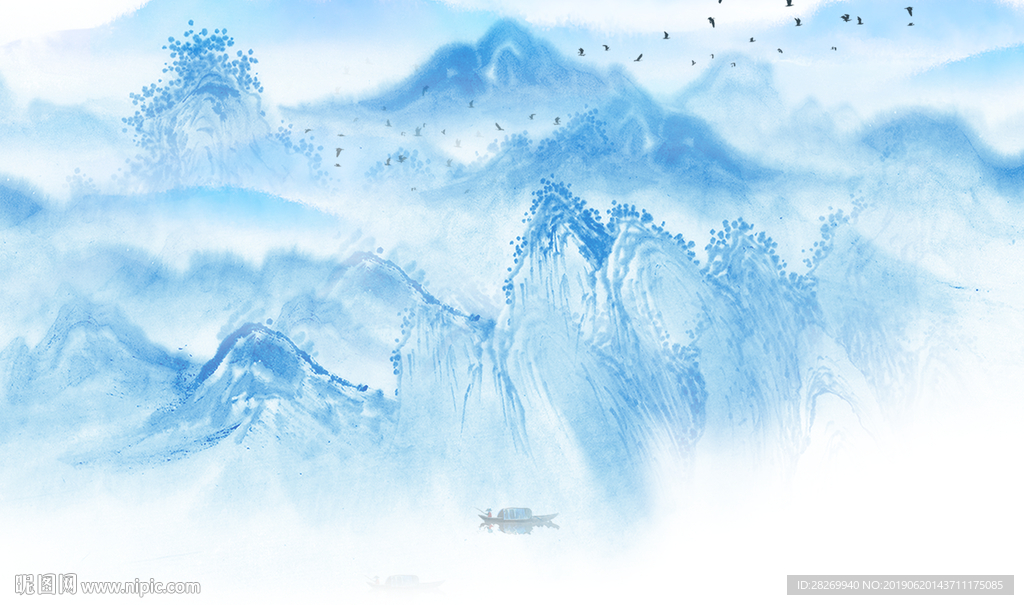 山水壁画