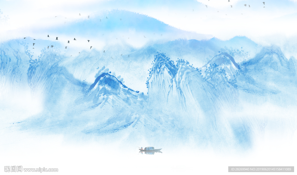 山水壁画