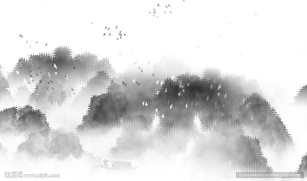 山水壁画