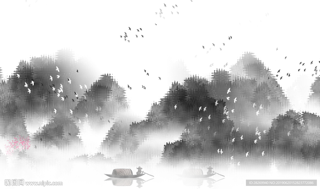 山水壁画