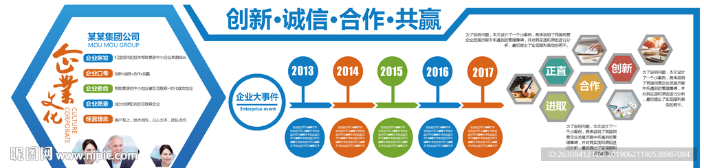 企业文化墙 发展历程 背景墙