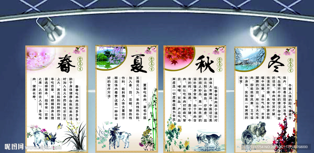 国风四秀图