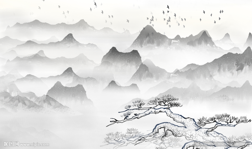 新中式无框画