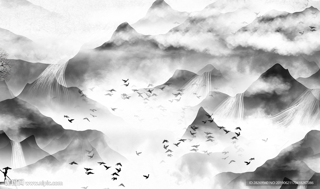 新中式无框画