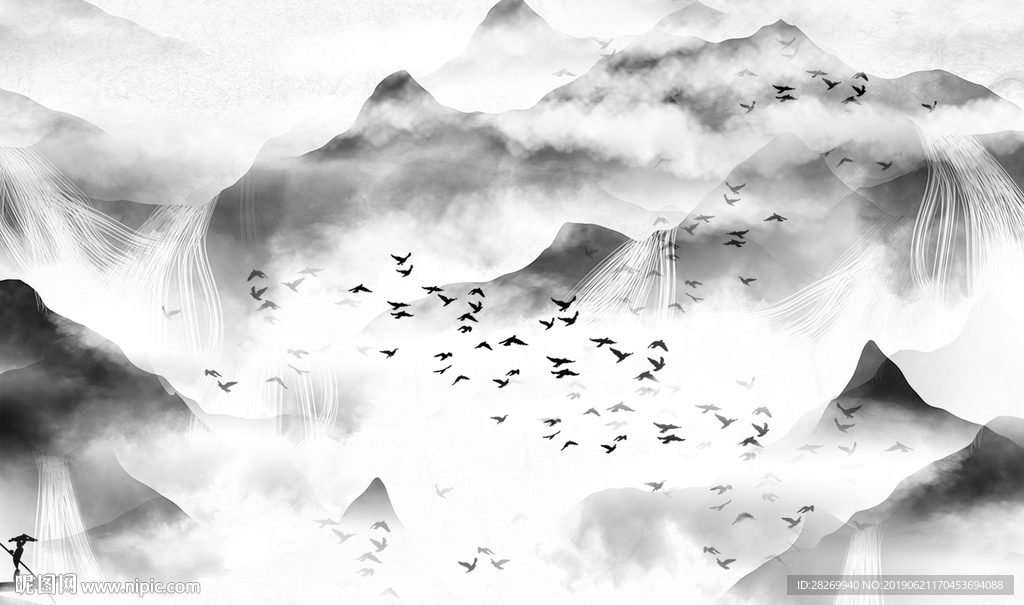 新中式无框画