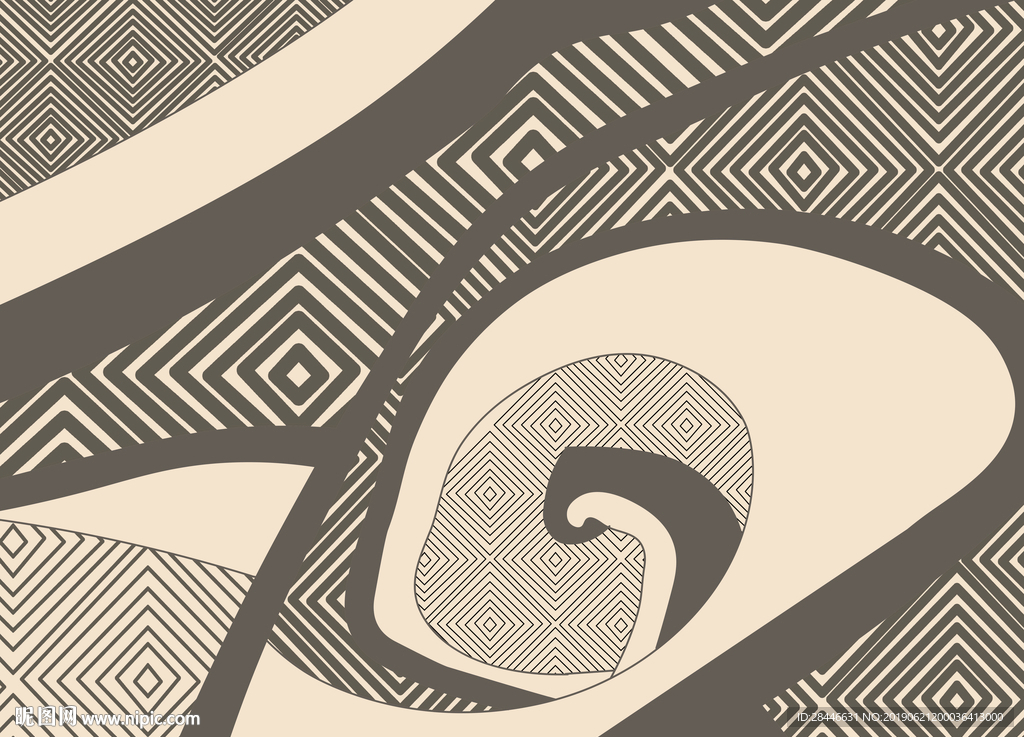 北欧地毯地画地砖设计