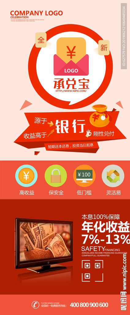 投资理财易拉宝