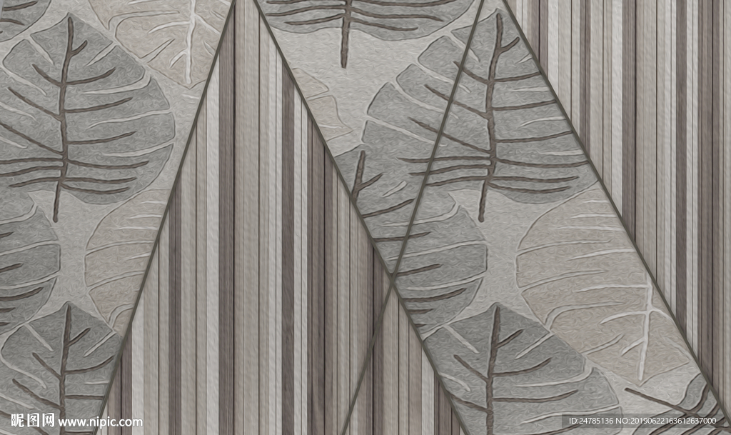 灰色浮雕风格墙纸