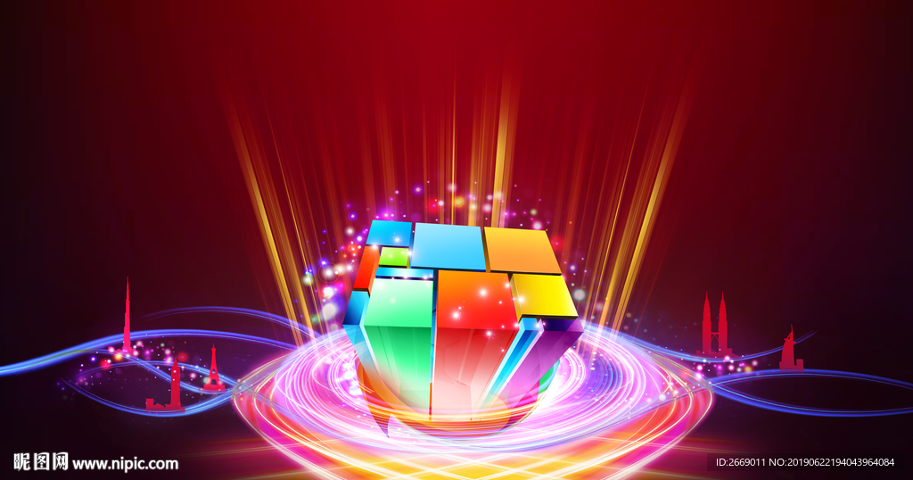 商业背景板  商铺画面