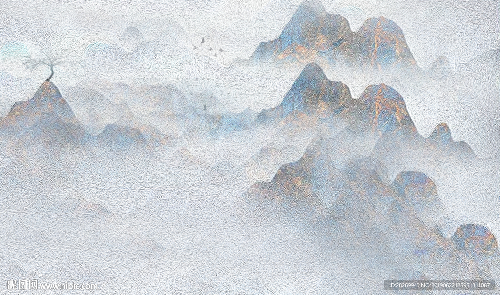 新中式山