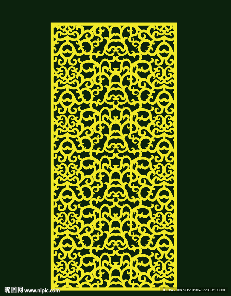 镂空雕花雕刻隔断