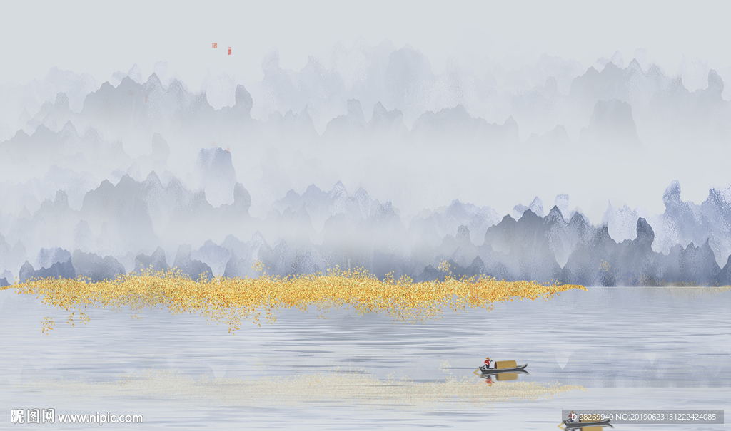 新中式背景墙