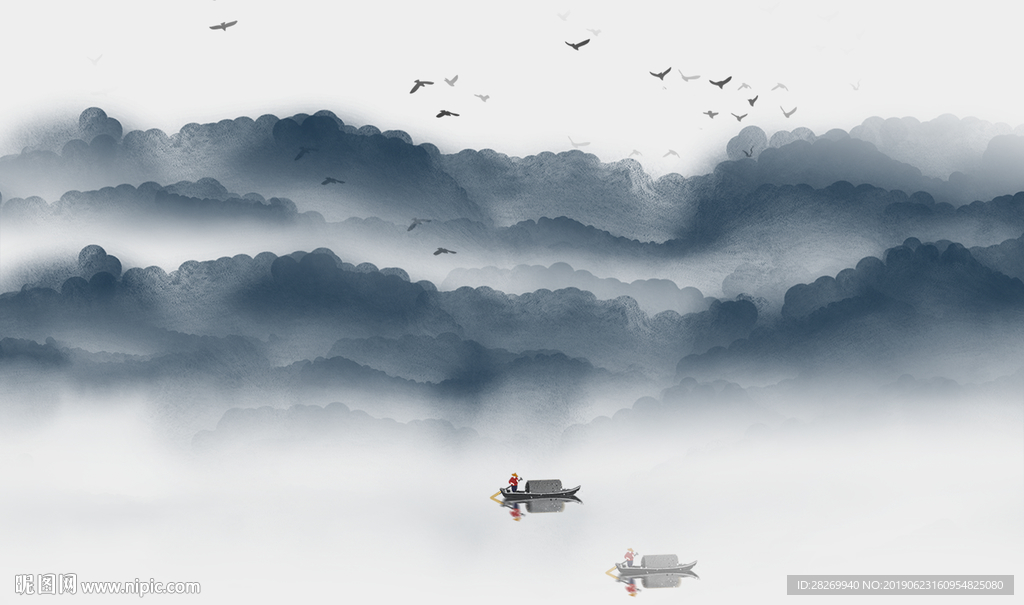 新中式无框画