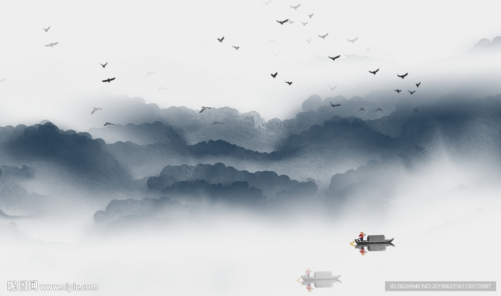 新中式无框画