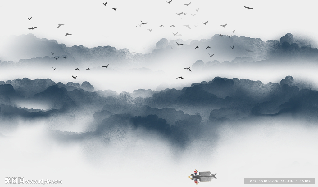 新中式无框画