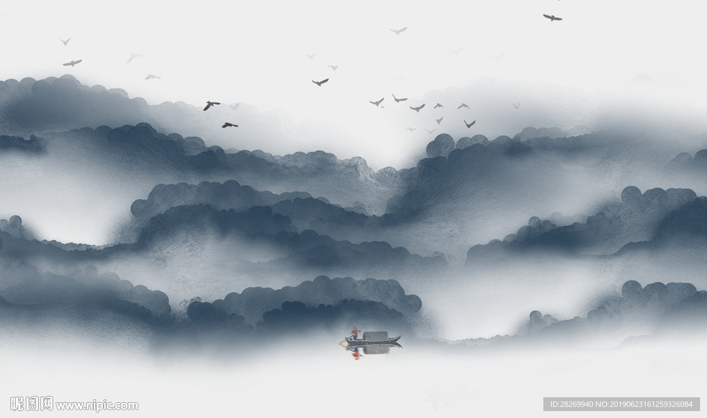 新中式无框画